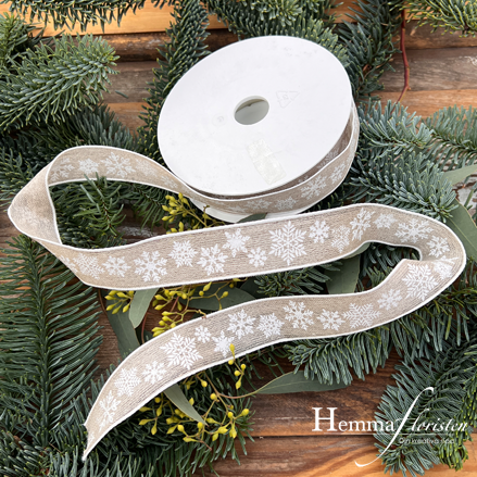 Band med Snöflingor (säljes per meter)