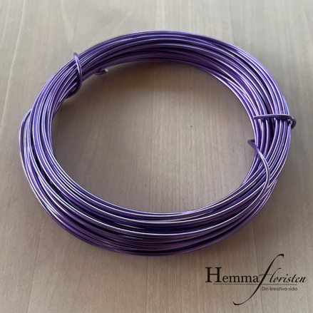 Aluminiumtråd lavendel lilla, 12 m