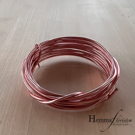 Alumiiumtråd rosa, 4m