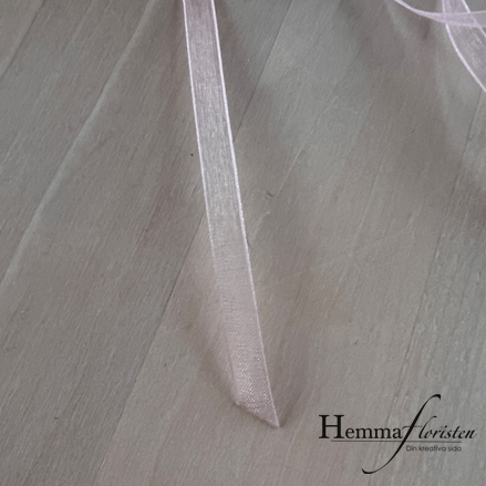 Band Chiffong 7mm, ljusrosa