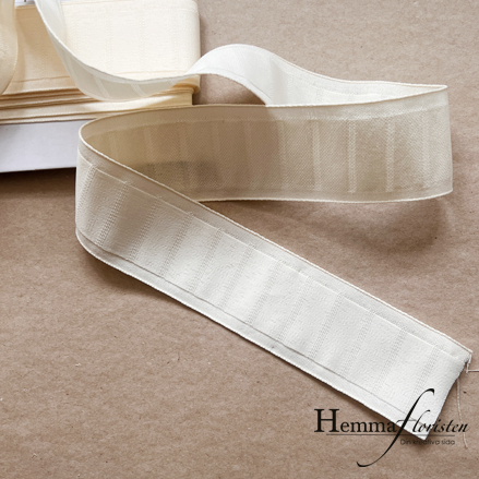 Band med öglor Creme, pris / meter