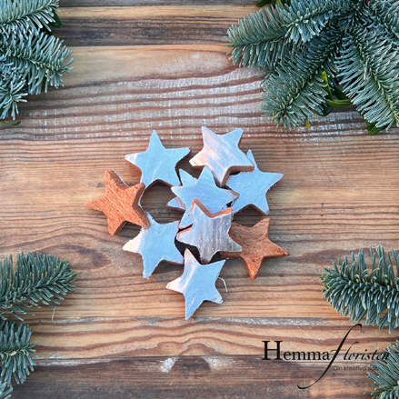 Stjärna kokos silver, 10-pack